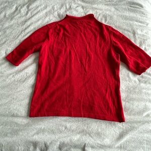 Burberry red knit sweater